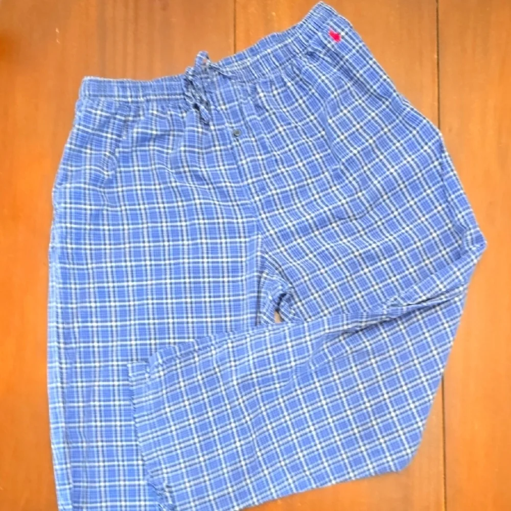 POLO by RALPH LAUREN Blue Plaid Pajama Pants Men's‎ Large